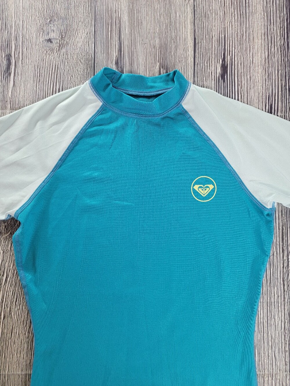 Roxy Sea Bound Rash Guard In Teal Mint - Picture 4 of 11